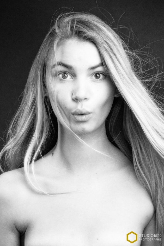Photographe Tourcoing portrait noir et blanc femme