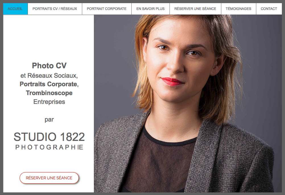 site photographe spécialisé dans la photo de CV