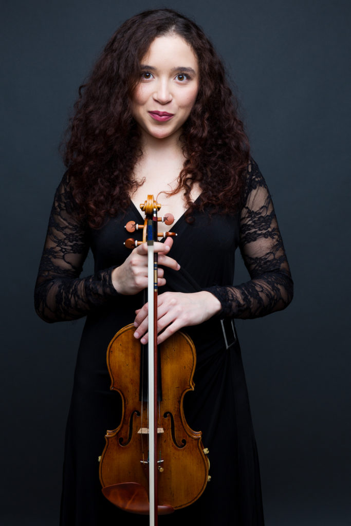 Portrait avec violon